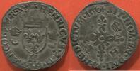 Französische Königliche Münzen DOUZAIN AUX CROISSANTS HENRI II 1547-1559 1550 H ATELIER LA ROCHELLE A/ HENRICVS 2 DG FRANCORVM REX, ÉCU DE FRANCE COURONNÉ, ACCOSTÉ DE DEUX CROISSAN -