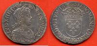 Französische Königliche Münzen ECU LOUIS XIV 1643-1715 ECU A LA MECHE LONGUE METAL ARGENT ANNEE 1647 K ATELIER BORDEAUX * / N° CATALOGUE : G202 -