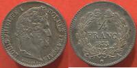 Französische Dezimalmünzen FRANC LOUIS-PHILIPPE I 1830-1848 1/4 DE EN ARGENT ANNÉE 1833 A ATELIER PARIS ETAT SUPERBE A SPLENDIDE JOLIE MONNAIE / N° CATALOGUE -