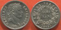 Französische Dezimalmünzen DEMI FRANC PREMIER EMPIRE 1804-1814 NAPOLÉON 1er EMPEREUR AU REVERS EMPIRE 1813 A ATELIER PARIS TIRAGE 627220 EXEMPLAIRES POIDS 2.5g ETAT -