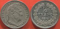 Französische Dezimalmünzen 1/2 FRANC LOUIS-PHILIPPE 1er 1830-1848 EN ARGENT 1833 A ATELIER PARIS ETAT SUPERBE JOLIE MONNAIE / N° CATALOGUE : G408 -