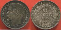 Französische Dezimalmünzen 50 CENT SECONDE REPUBLIQUE 1848-1852 LOUIS-NAPOLÉON BONAPARTE EN ARGENT ANNÉE 1852 A ATELIER PARIS POIDS 2.50g ÉTAT SPLENDIDE TRÈS JO -