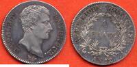 Französische Dezimalmünzen 1 FRANC PREMIER EMPIRE NAPOLÉON EMPEREUR TÊTE NUE AN12 A ATELIER PARIS MÉTAL ARGENT ÉTAT TTB A SUPERBE / N° CATALOGUE : G443 -
