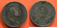 Französische Dezimalmünzen 1 FRANC NAPOLEON 1er EMPEREUR 1807 A ATELIER DE PARIS REVERS REPUBLIQUE RARE 50339 EXEMPLAIRES * / N° CATALOGUE : G446 -