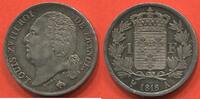 Französische Dezimalmünzen 1 FRANC LOUIS XVIII 1815-1824 LOUIS XVIII 1818 A ATELIER PARIS MÉTAL ARGENT POIDS 4.97g ÉTAT SUPERBE A SPLENDIDE TRÈS BELLE PATINE DE -