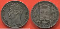 Französische Dezimalmünzen 1 FRANC CHARLES X 1824-1830 EN ARGENT 1829 A ATELIER PARIS POIDS 4.96g ÉTAT SUP/SPL TRÈS JOLIE MONNAIE AVEC UN BEL ÉCLAT DE FRAPPE / -