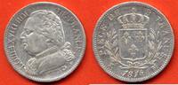 Französische Dezimalmünzen 5 FRANCS LOUIS XVIII BUSTE HABILLE ANNEE 1814 M ATELIER TOULOUSE METAL ARGENT * / N° CATALOGUE : G591 -