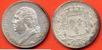 Französische Dezimalmünzen 5 FRANCS LOUIS XVIII BUSTE NU ANNEE 1823 D ATELIER LYON METAL ARGENT * / N° CATALOGUE : G614 -