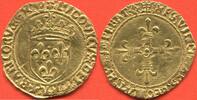 Französische Königliche Münzen 1514 ÉCU D'OR AU LOUIS XII 1498- SOLEIL AVEC NEF ATELIER BORDEAUX A/ LVDOVICVS DEI GRA FRANCORV REX. R/ XPS VINCIT ETC. POIDS 3.26g ETAT TTB / -