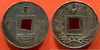 Französische Dezimalmünzen 1892 ESSAI 5 T M 1892 EN ARGENT PAR MICHELINR... 216.74 £  +  13.00 £ shipping
