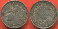 Franz&ouml;sische Dezimalm&uuml;nzen 2 FRANCS 1887 TROISI&Egrave;ME REPUBLIQUE 1871-1940 ... 81.25 &pound;  +  21.16 &pound; shipping