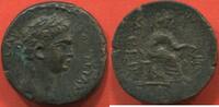 Antike Münzen BRONZE COLONIES ROMAINES DOMITIEN 81-96 PETIT R/ TICHE A DROITE. POIDS 4.17g ETAT TTB -