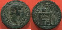 Antike Münzen BRONZE NERON 54-68 PETIT A/ NERON CAES AVG R/ TABLE DES JEUX. POIDS 3.81g ETAT TB A TTB -