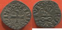 Französische Königliche Münzen OBOLE PHILIPPE IV DIT LE BEL 1285-1314 TOURNOIS A L'O ROND EN BILLON AVEC VARIÉTÉ AVEC GLOBULE DANS LE T DE TVRONVS POIDS 0.46g ETAT -