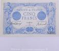 5 Francs Bleu type 1905 5 Francs 2312 Bleu 5.6.1913, X.2312/346, SUP vz 219.34 £  +  8.67 £ shipping