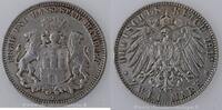 Germany 2 Mark 1914 J Allemagne, Hamburg 1914 J, TTB+/SUP, KM# 612 ss+/vz 38.15 £  +  6.07 £ shipping