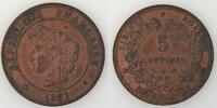5 Centimes 5 Centimes France, Cérès torche, TTB+, KM# 821.1 -