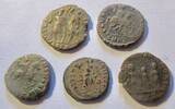 Rom Ae-Kleinbronzen 4.-5. Jhd. n. Chr. Lot von 5 x spätrömischer Kleinbronzen, u.a. Honorius, Arcadius ect. very fine