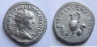 Rom Antoninian Silber-Antoninian von Herennius Etruscus als Caesar Rs. Priestergeräte -