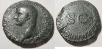 Rom As von Germanicus   Rs. Umschrift um großes SC As 37/38 n. Chr. sehr schön
