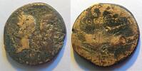Rom As As von Augustus mit Agrippa aus Nemausus Rs. Krokodil vor Palme -