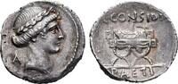 Roman Republican - Rome AR Denarius 46 BC - C. Considius Paetus - gVF 169.27 &pound;  +  8.46 &pound; shipping