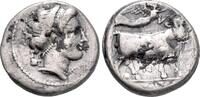 Greek - Campania AR Nomos / Didrachm c. 300-275 BC - Neapolis - aVF 211.58 &pound;  +  8.46 &pound; shipping