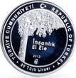 Turkey 50 lira Turkish Olympics 100th Anniversary Tree proof silver coin 2012
