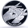 Fiji 2 dollars Tree Frog Conservation Wildlife Fauna proof silver coin 2018