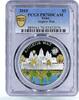 Palau 5 dollars Palau 5 dollars World of Wonders Angkor Wat PR70 PCGS colored silver coin 2010 -