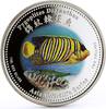 Cook Islands 2 dollars Cook Islands 2 dollars Marine Life Regal Angelfish colored silver coin 2002 -