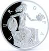 Andorra 10 diners Andorra 10 diners Greek Princess Statue Euro Mythology proof silver coin 1998 -