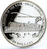 Liberia 20 dollars Liberia 20 dollars Railway Trains Locomotive Garrat Black Beauty Ag coin 2001 -