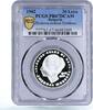 Bulgaria 20 leva Bulgaria 20 leva Lyudmila Zhivkova Without Emblems PR67 PCGS silver coin 1982 -