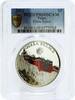 Palau 5 dollars Palau 5 dollars World of Wonders Potala Palace PR69 PCGS colored Ag coin 2011 -