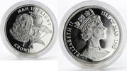 Isle of Man 1 crown Isle of Man 1 crown Aircraft Man in Flight Leonardo Da Vinci silver coin 1995 -