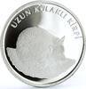 Turkey 20 lira Turkey 20 lira Endangered Wildlife Long Eared Hedgehog Fauna silver coin 2005 -