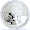 Cook Islands 5 dollars Cook Islands 5 dollars Soviet Cartoons Kitty Named Woof Cat Dog silver coin 2011 -