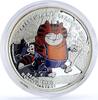 Cook Islands 5 dollars Cook Islands 5 dollars Soviet Cartoons Prodigal Parrot Return Cat Ag coin 2012 -