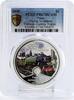 Niue 2 dollars Niue 2 dollars Trains Railways Flying Scotsman Locomotive PR67 PCGS Ag coin 2010 -