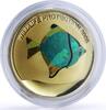 Congo 10 francs Congo 10 francs Wildlife Protection Green Moony Fish Fauna colored Ag coin 2005 -