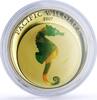 Palau 5 dollars Palau 5 dollars Pacific Wildlife Seahorse Fauna colored silver coin 2007 -