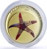 Palau 5 dollars Palau 5 dollars Pacific Wildlife Starfish Seastar Fauna colored silver coin 2007 -