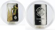 Liberia 10 dollars Liberia 10 dollars Youthday Cologne Cathedral Crystal gilded silver coin 2005 -