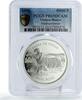 Guinea-Bissau 50000 pesos Guinea-Bissau 50000 pesos Wildlife Hippopotamus Fauna PR69 PCGS silver coin 1996 -