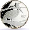 Zambia 100 kwacha Zambia 100 kwacha Conservation Wildlife Pelican Bird Fauna silver coin 1998 -