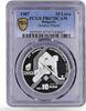 Bulgaria 10 leva Bulgaria 10 leva Hockey World Cup in Calgary Player PR67 PCGS silver coin 1987 -