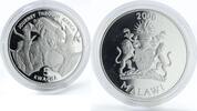 Malawi 5 kwacha Malawi 5 Kwacha Lion Lioness Journey Through Africa silver proof coin 2006 -