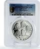 Bulgaria 10 leva Bulgaria 10 leva Intercosmos Cosmonauts Space Galaxy PR67 PCGS silver coin 1985 -