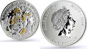 Niue 1 dollar Niue 1 dollar Happy New Year Merry Christmas Snowman proof silver coin 2008 -